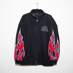 Vintage 90s flame jacket x NASCAR